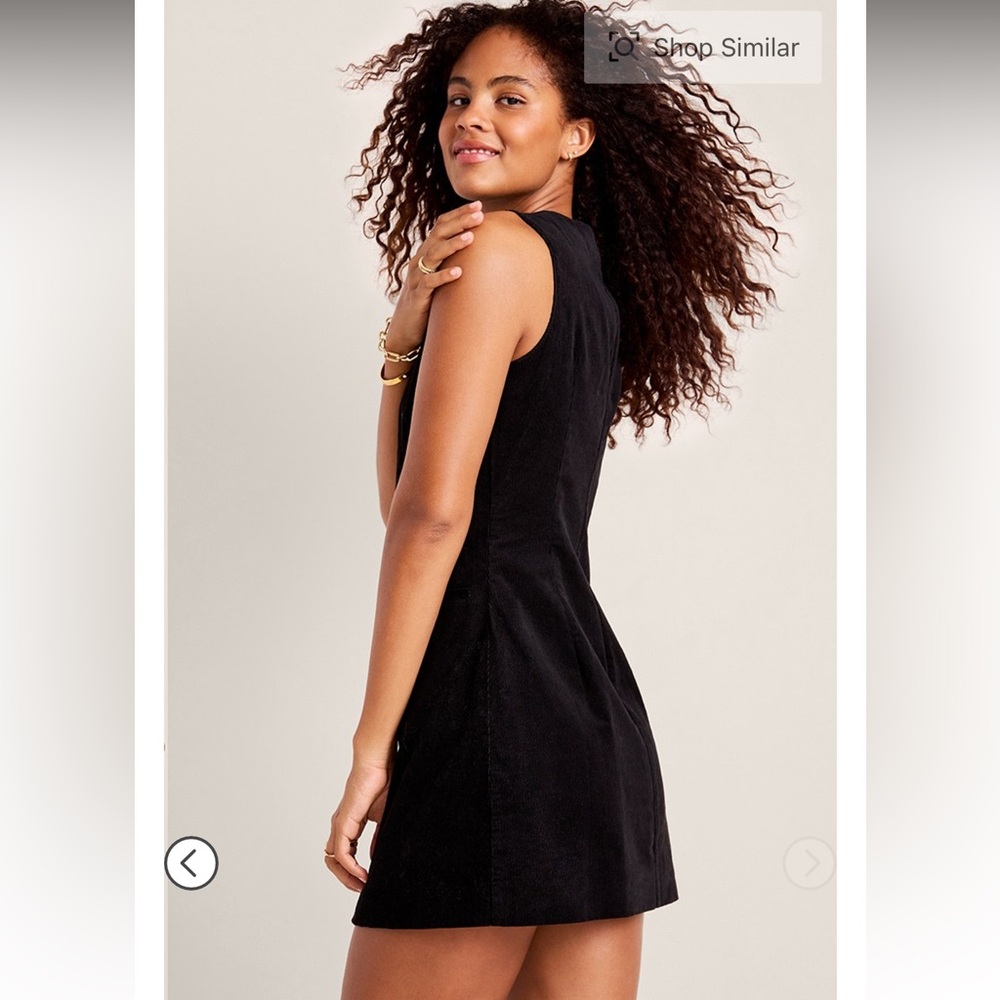 Francesca's Collections Suzanne corduroy button up mini dress - Picture 7 of 7